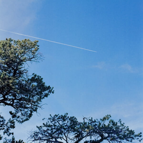 A con-trail at the Grand Canyon